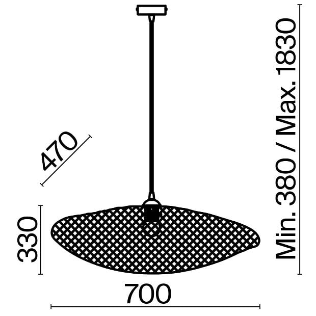 Подвесной светильник Wavy FR5243PL-01BR9