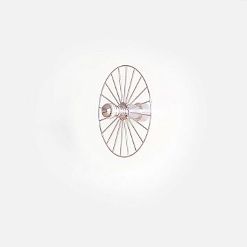 Бра Wheel 30 cm хром + цоколь 5 cm хром