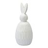 Превью Декор из фарфора белого цвета trendy bunny из коллекции essential, 12,5х12,5x30,5 см