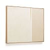 Превью Salin has a two-tone beige background with golden brushstroke details that break with the sobriety o