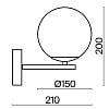 Превью Настенный светильник (бра) Marble FR5230WL-01BS