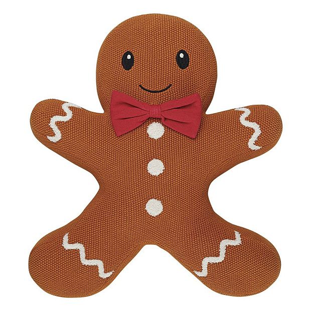 Подушка вязаная classy gingerbread из коллекции new year essential, 40х50 см