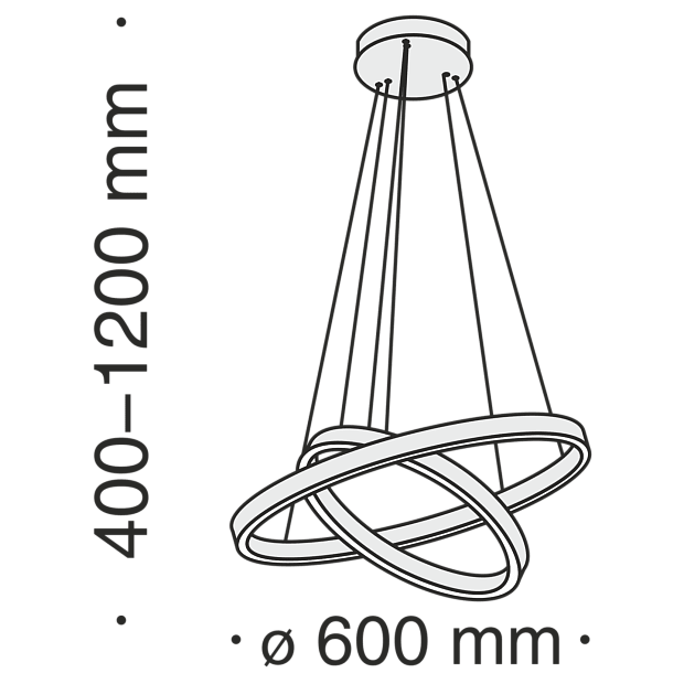 Подвесной светильник Rim MOD058PL-L55BS4K