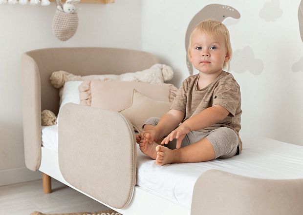 Кровать KIDI Soft для детей от 3 до 7 лет (бежевый)