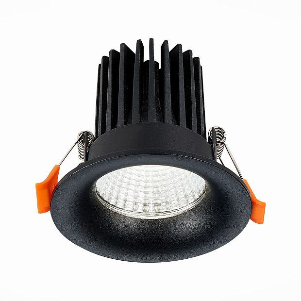 Св-к встр. Черный LED 1*10W 3000K 900Lm Ra>90 38° IP20 D85xH75 170-240V