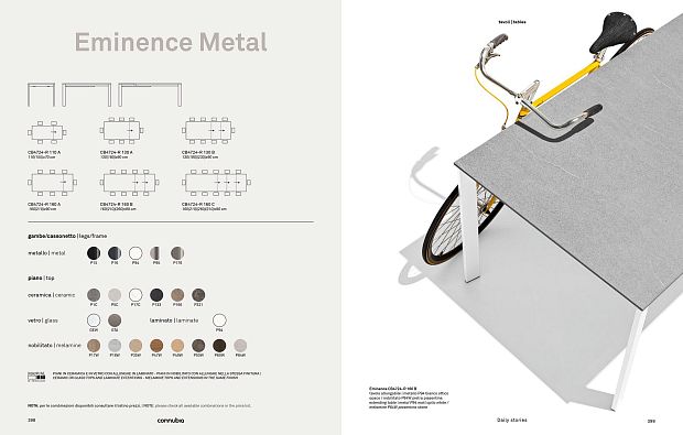 Обеденный стол EMINENCE METAL 90x160 раздвижной металл/керамика
