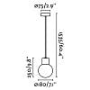 Превью Уличный подвесной светильник Noom темно-серого цвета 1XE27 MAX 15W