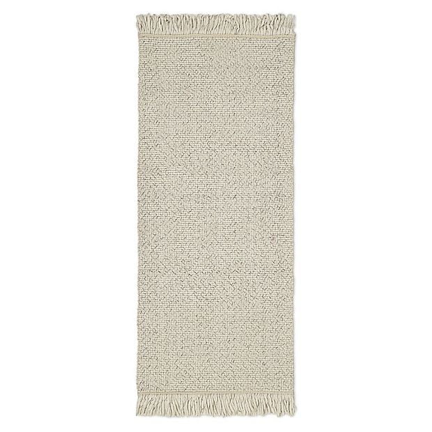 Ковер из переработанного пластика бежевого цвета из коллекции ethnic, 70х160 см
