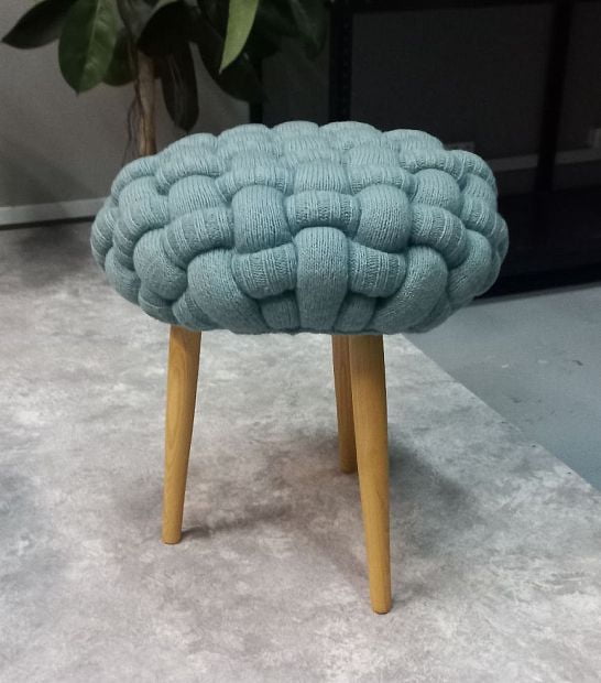 Табуретка Knitted Stools Blue