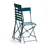 Превью Комплект из 2 складных стульев из металла Ozevan единый размер синий