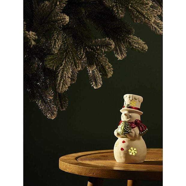 Декор новогодний с подсветкой classy snowman из коллекции new year essential, 20 см