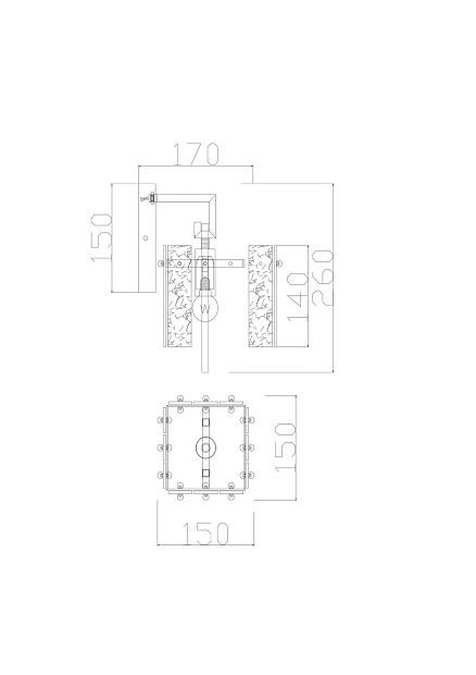 Настенный светильник (бра) Basilica FR5166WL-01BS