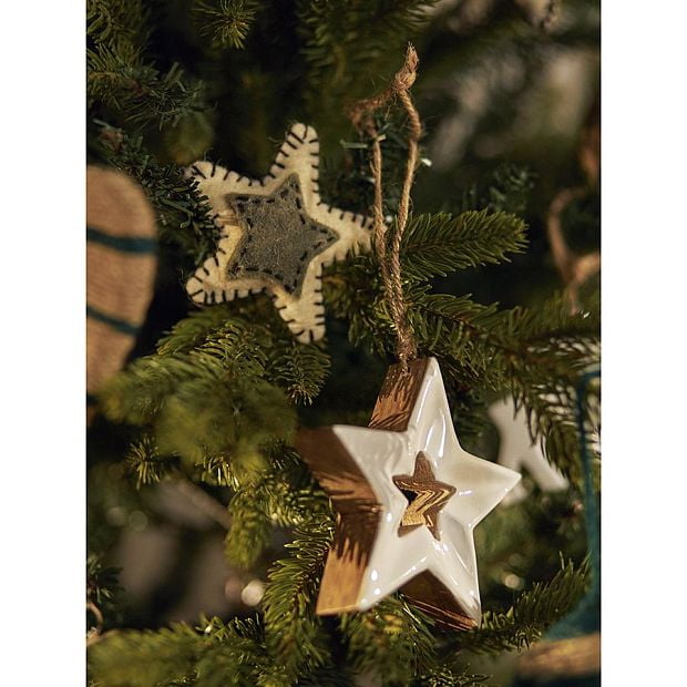 Набор елочных украшений из фетра christmas stars из коллекции new year essential, 3 шт.