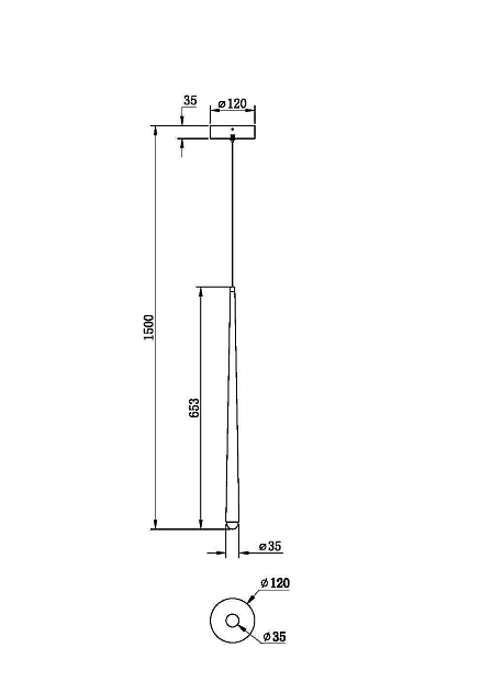 Подвесной светильник Maytoni MOD132PL-L6BK