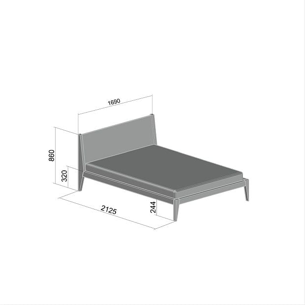 Кровать Fly тонировка 160 см