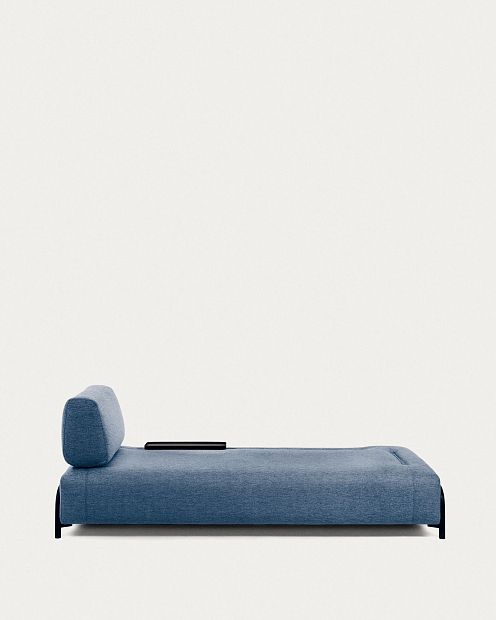 Синий 3-местный диван Compo с маленьким подносом 232 см