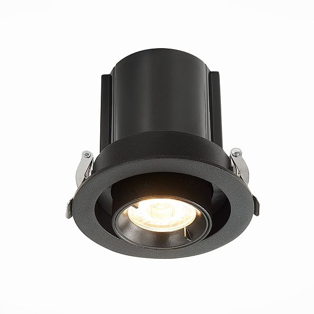 Св-к встр. Черный LED 1*12W 3000K 900Lm Ra80 24° IP20 D90xH92 180-240V