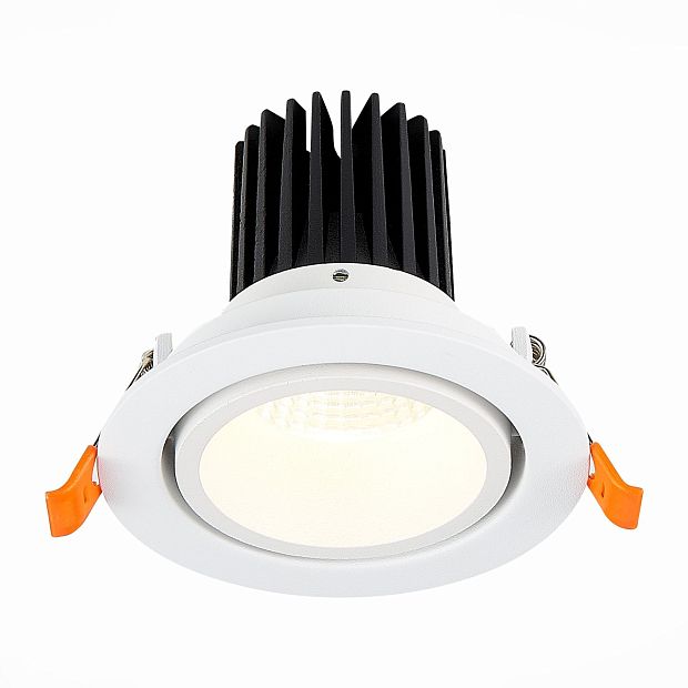 Св-к встр. Белый LED 1*10W 3000K 750Lm Ra>90 38° IP20 D102xH85 170-240V