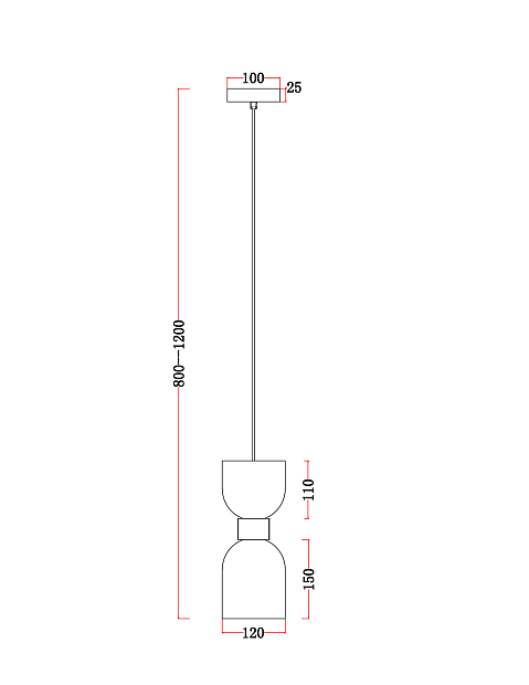 Подвесной светильник Freya FR5203PL-01BS