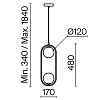 Превью Подвесной светильник Maytoni MOD013PL-02BS1