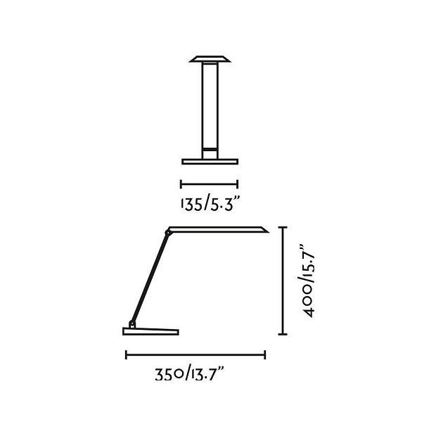 Белая настольная лампа Anouk с индукционной зарядкой LED 8W 2700-6500K