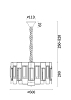 Превью Подвесная люстра Freya Rowena FR5045PL-05G