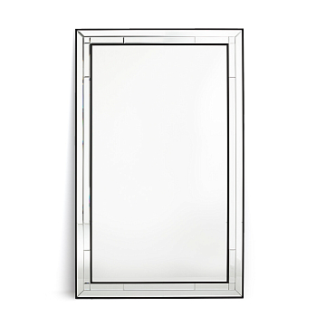 Зеркало прямоугольное 100x160 см со скошенной кромкой Andella черный