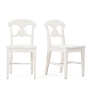 Превью Комплект из двух стульев с эффектом старины Swedish белый