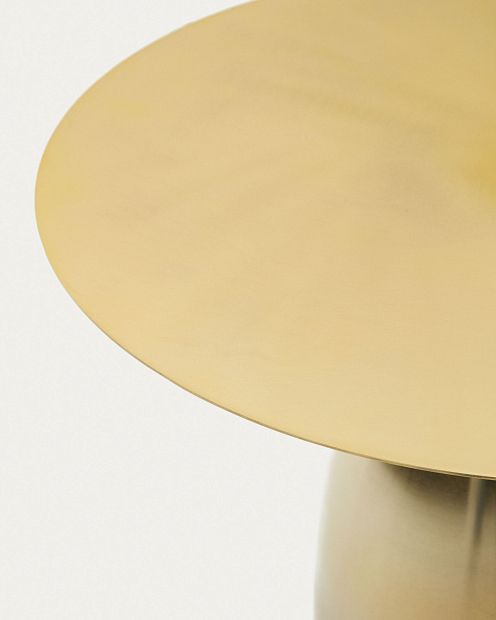 Matilda Приставной столик из металла с золотой отделкой Ø 48 см