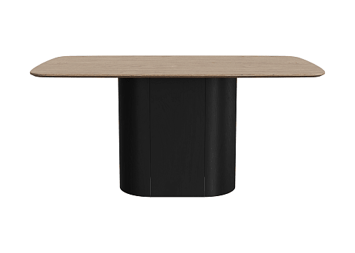 Стол обеденный Type прямоугольный 160*90 см (натуральный дуб, черный)