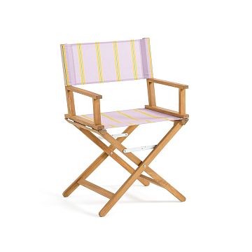 Кресло режиссерское из акации и ткани Veniza единый размер фиолетовый