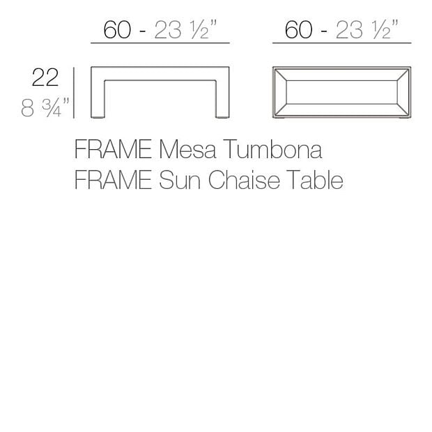 Столик Frame 60x60 см