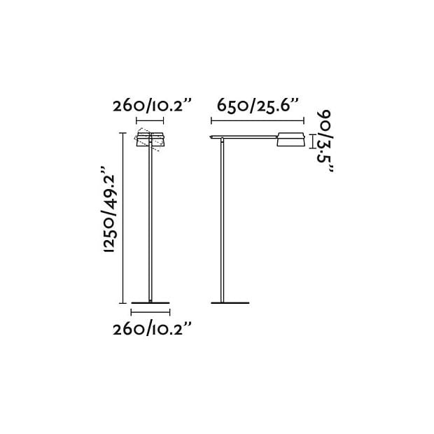 Торшер Loop ясень LED 6W 2700K