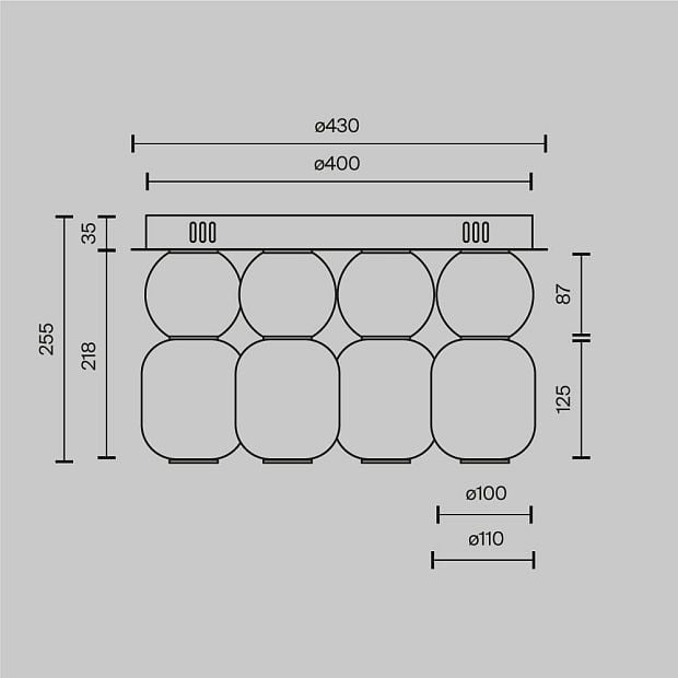 Потолочный светильник Drop MOD273CL-L60CH3K