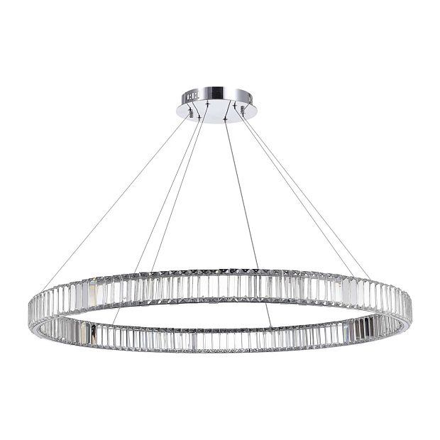 Люстра подвесная TIVOLI Хром/Прозрачный LED 1*52W 4000K