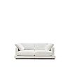 Превью Gala 3-х местный диван с двойным шезлонгом белого цвета 210 см