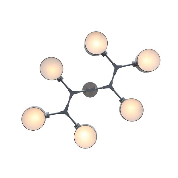 Светильник потолочный Серый/Серый E14 6*60W