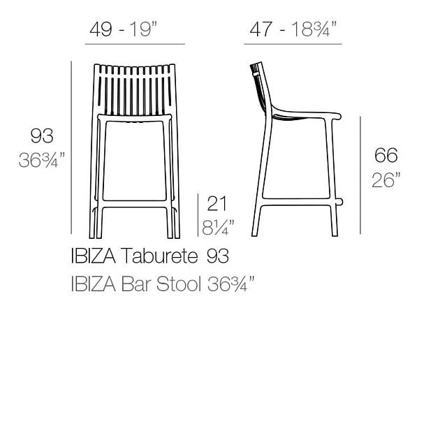 Барный сул Ibiza 64,5 cm