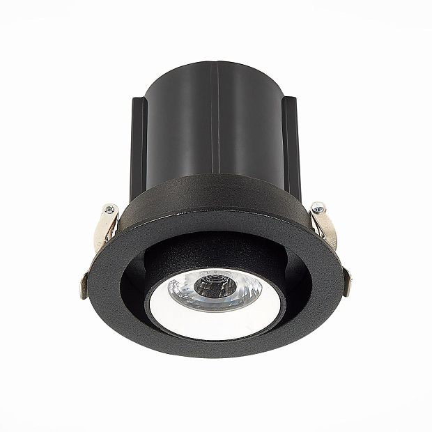 Св-к встр. Черный LED 1*12W 4000K 900Lm Ra80 24° IP20 D90xH92 180-240V