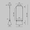 Превью Подвесной светильник Maytoni MOD170PL-L8BS3K