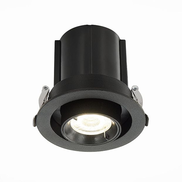 Св-к встр. Черный LED 1*12W 4000K 900Lm Ra80 24° IP20 D90xH92 180-240V