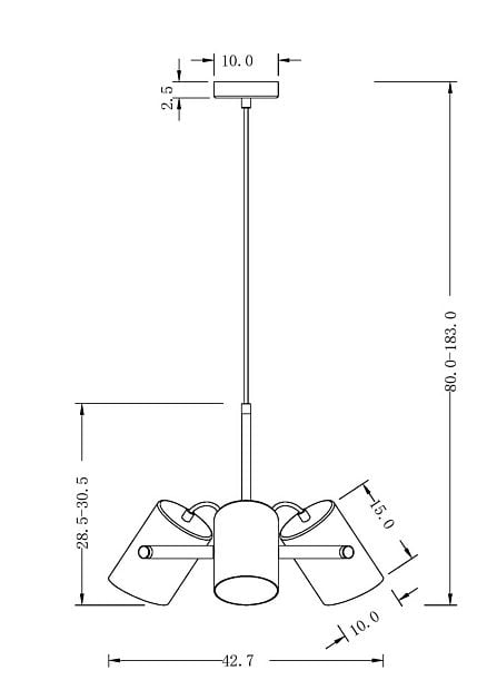 Подвесной светильник Elori FR4004PL-03BBS