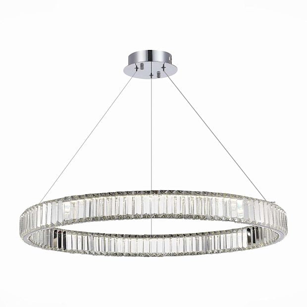 Люстра подвесная TIVOLI Хром/Прозрачный LED 1*40W 4000K