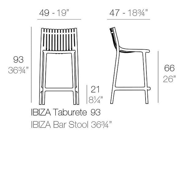 Барный сул Ibiza 64,5 cm