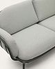 Превью Joncols уличный алюминиевый 2-местный диван серого цвета 165 см