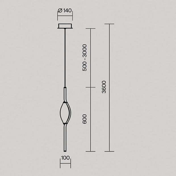 Подвесной светильник Foresight MOD347PL-L8BS3K