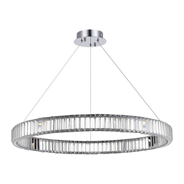 Люстра подвесная TIVOLI Хром/Прозрачный LED 1*40W 4000K