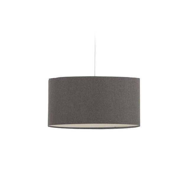 Nazli small linen light shade with grey finish Ø 40 cm