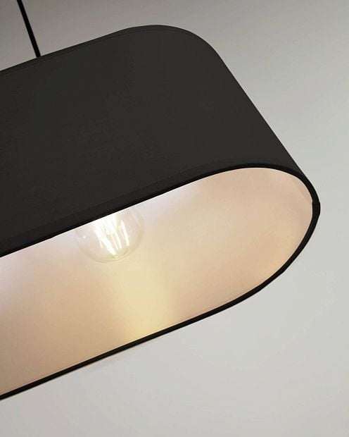 Palette lampshade in black 20 x 75 cm