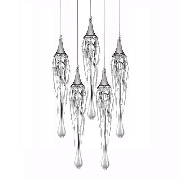 Подвесной светильник Goddess Tears 5R chrome P68009L-5/R chrome